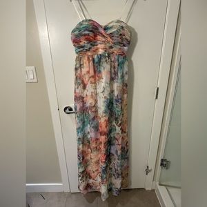 Gorgeous Multi-Colour Aidan Mattox Gown - Sz 6